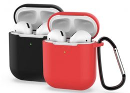 Non-slip silicone protect case for Airpods Pro with stainless steel hook