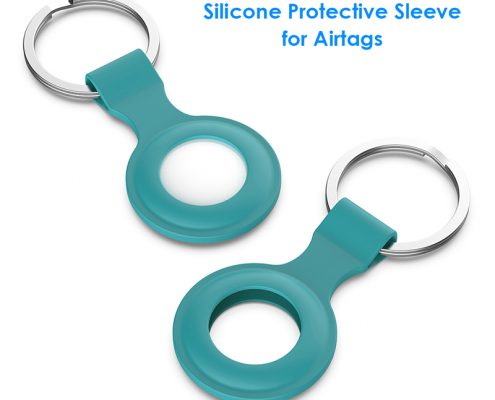 Anti Lost Protective Locator Silicone Case for apple airtags With Key Ring
